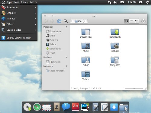 Elementary OS desktop